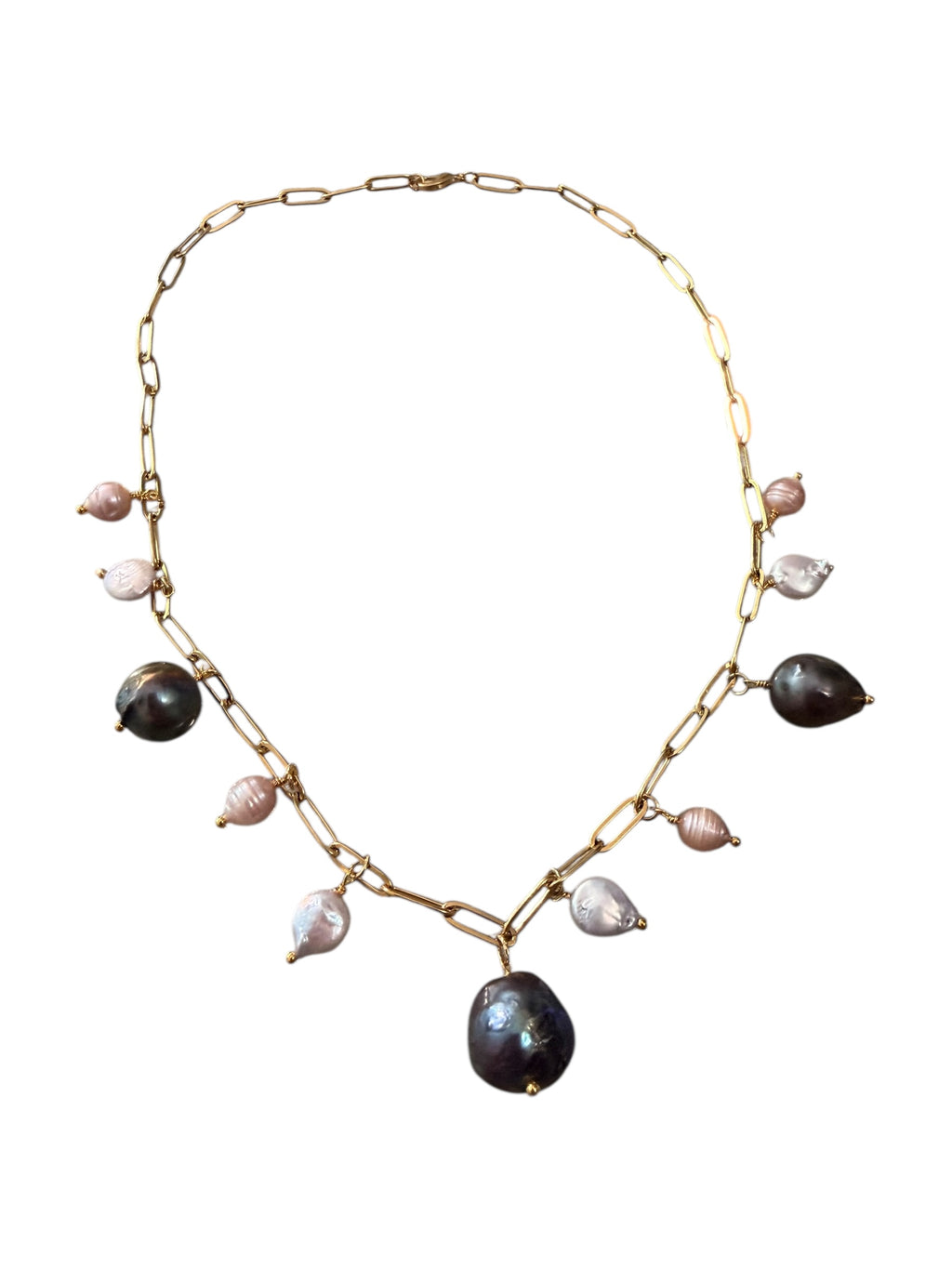 Zara — Handcrafted Tahitian Pearl & Purple Pearl Necklace