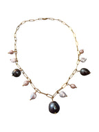 Zara — Handcrafted Tahitian Pearl & Purple Pearl Necklace