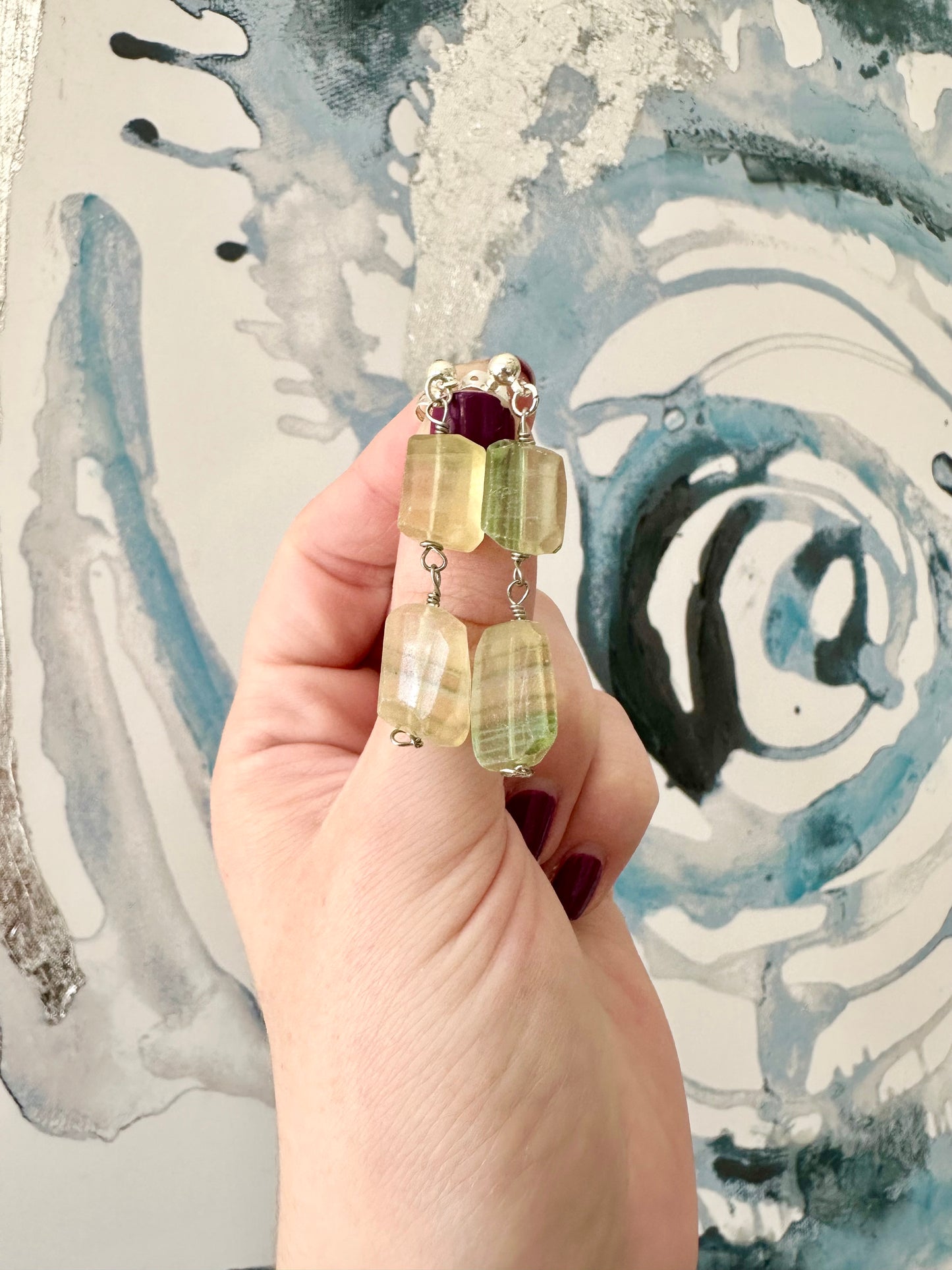 Florence - Fluorite Gemstone Earrings