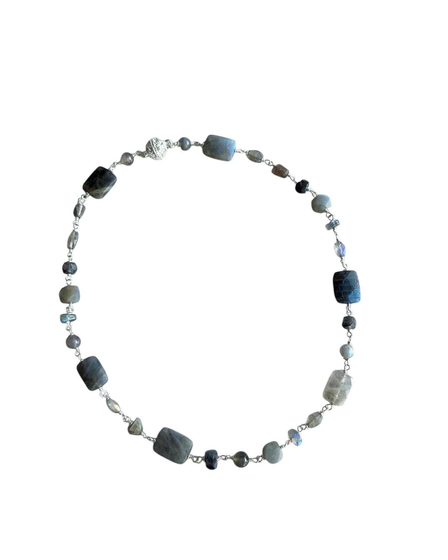 Millie Gemstone Necklace - Labradorite | Handmade Jewelry