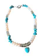 Devotion — Limited Edition Turquoise, Pearl & Green Amethyst Necklace