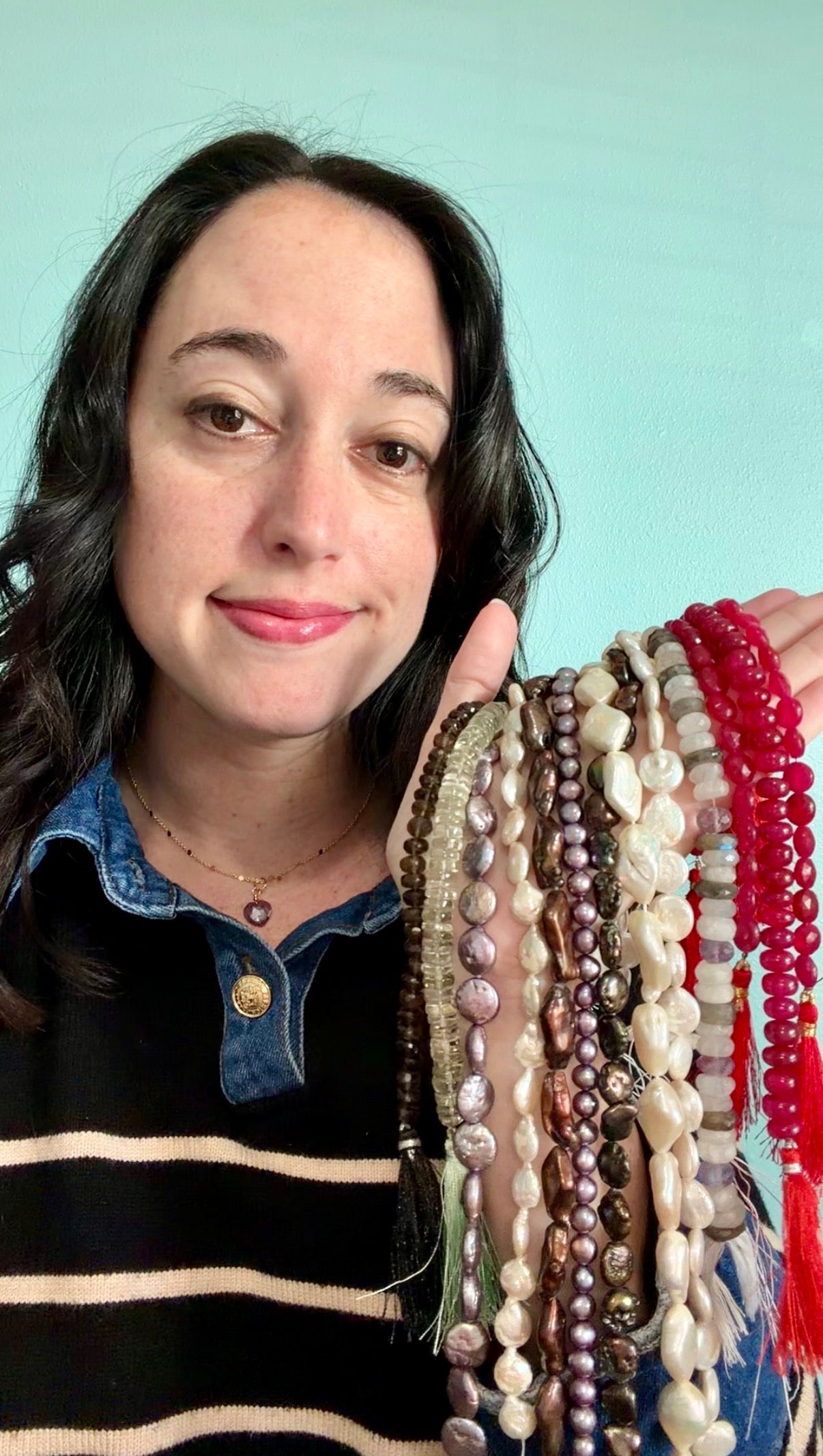 Guided by Love Necklace - Pink Sapphire Heart Pendant with Moonstone Charm | Limited Edition Valentine’s Jewelry | Love and Intuition