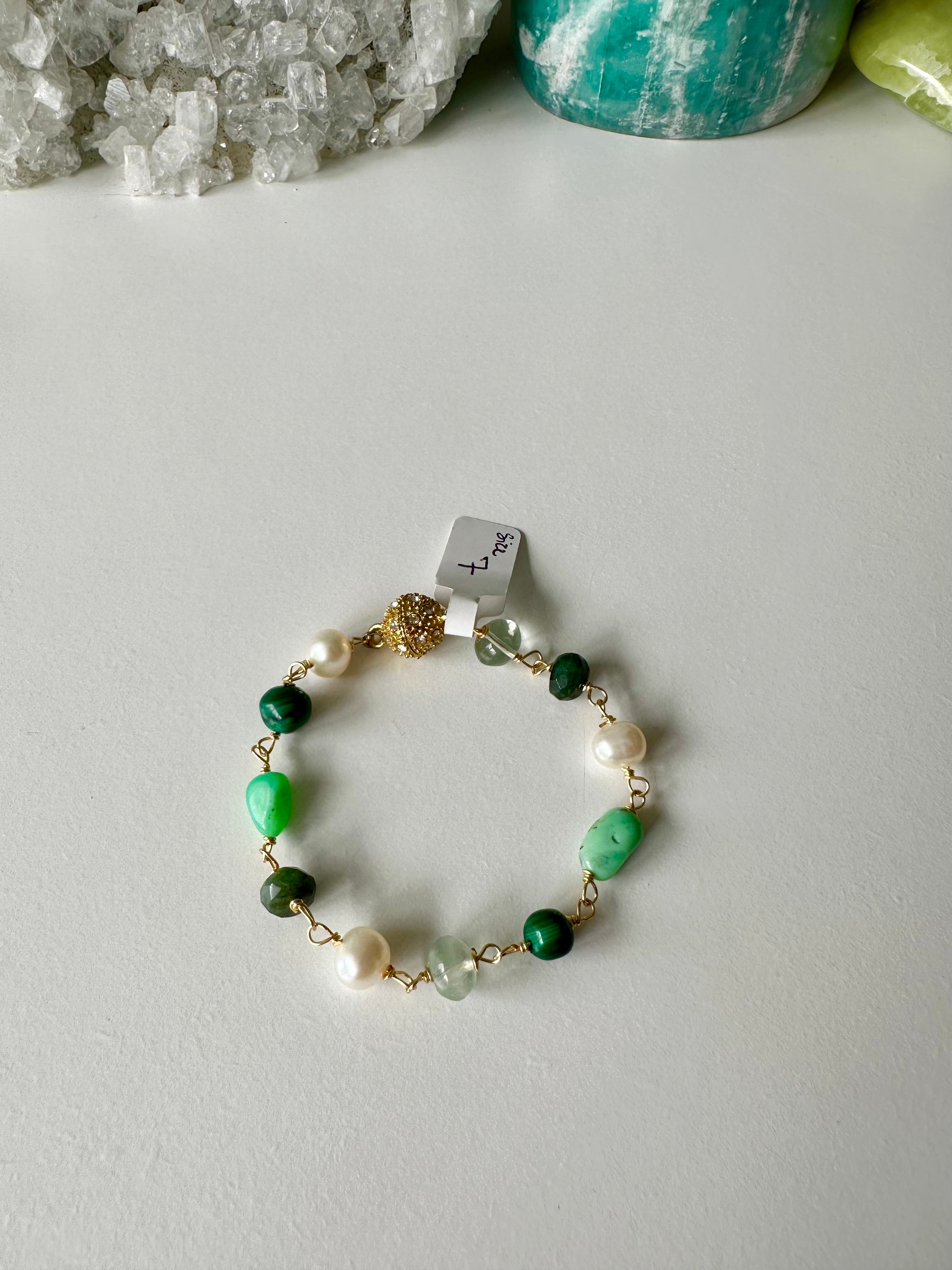 Wire-Wrapped Gemstone Bracelet Collection