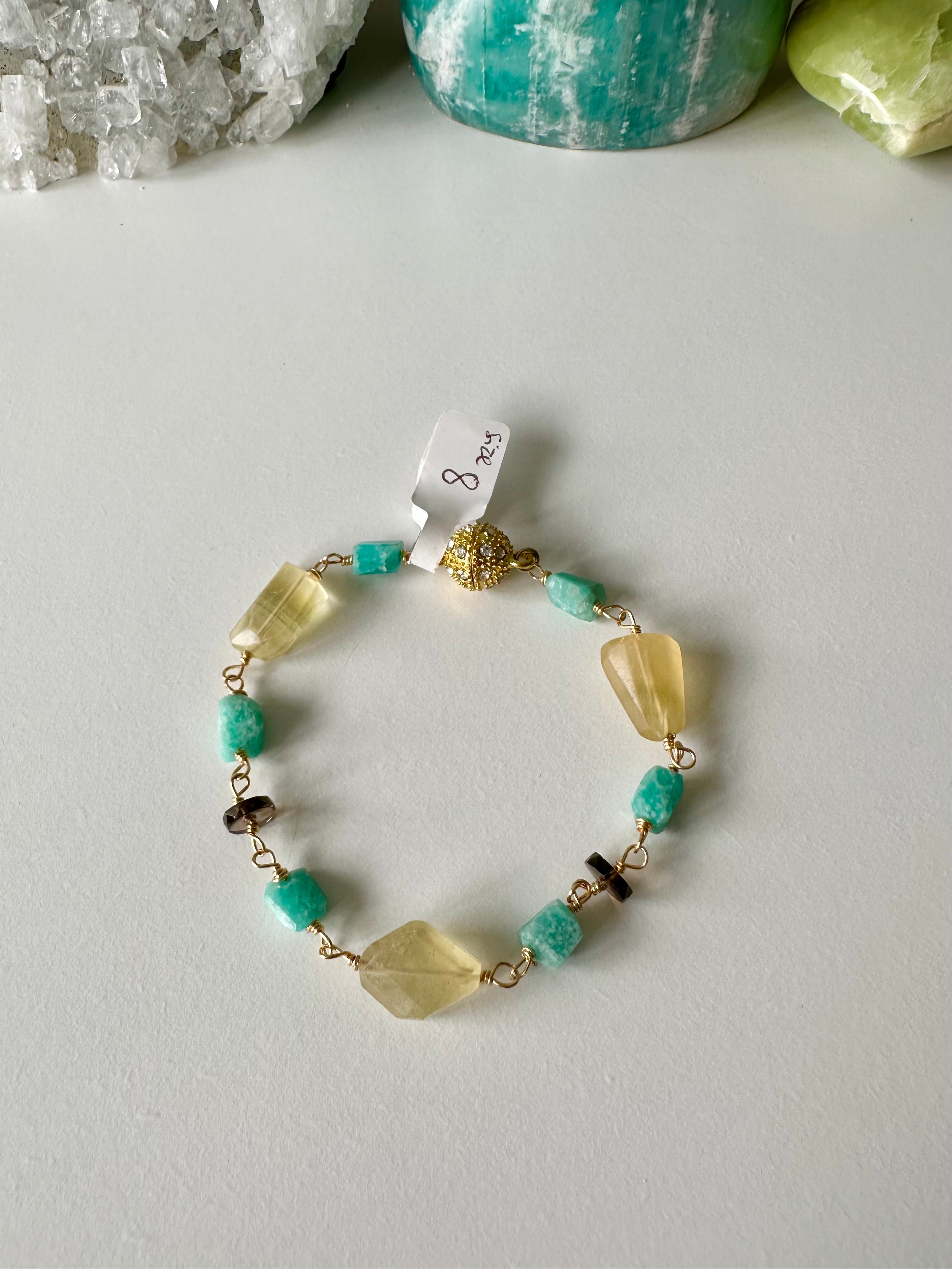 Wire-Wrapped Gemstone Bracelet Collection
