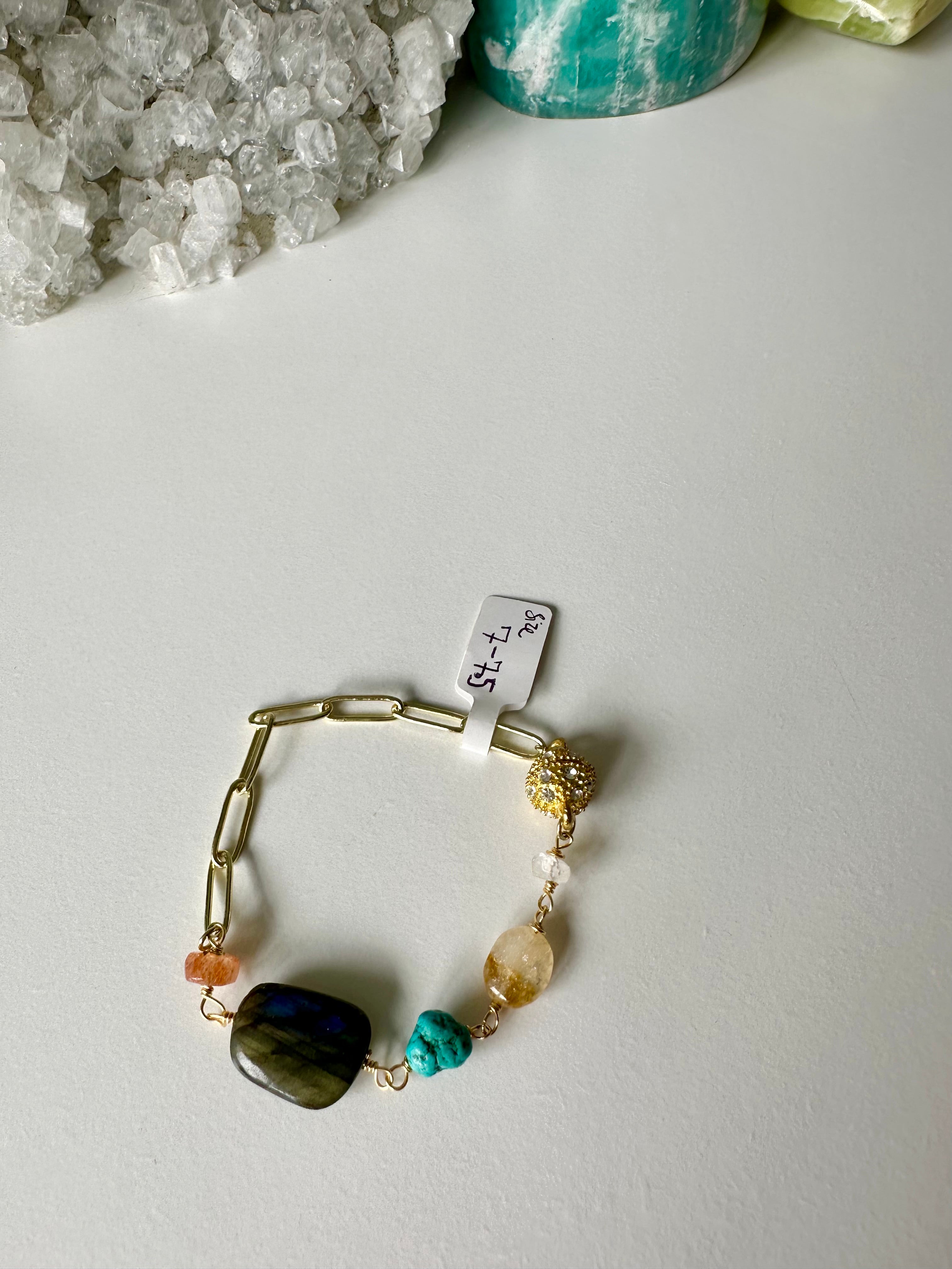 Wire-Wrapped Gemstone Bracelet Collection