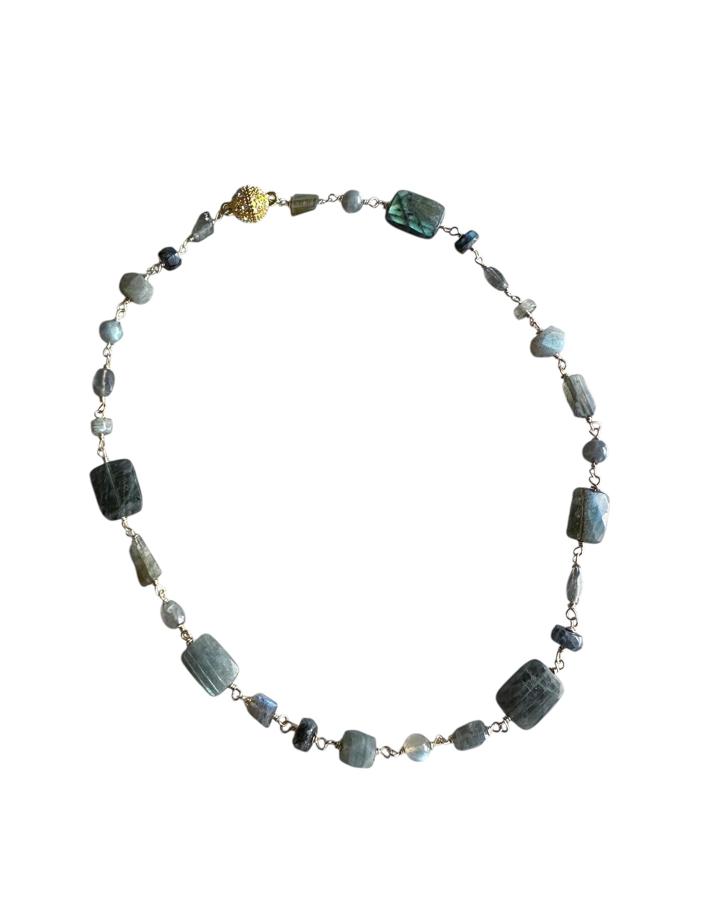 Millie Gemstone Necklace - Labradorite | Handmade Jewelry