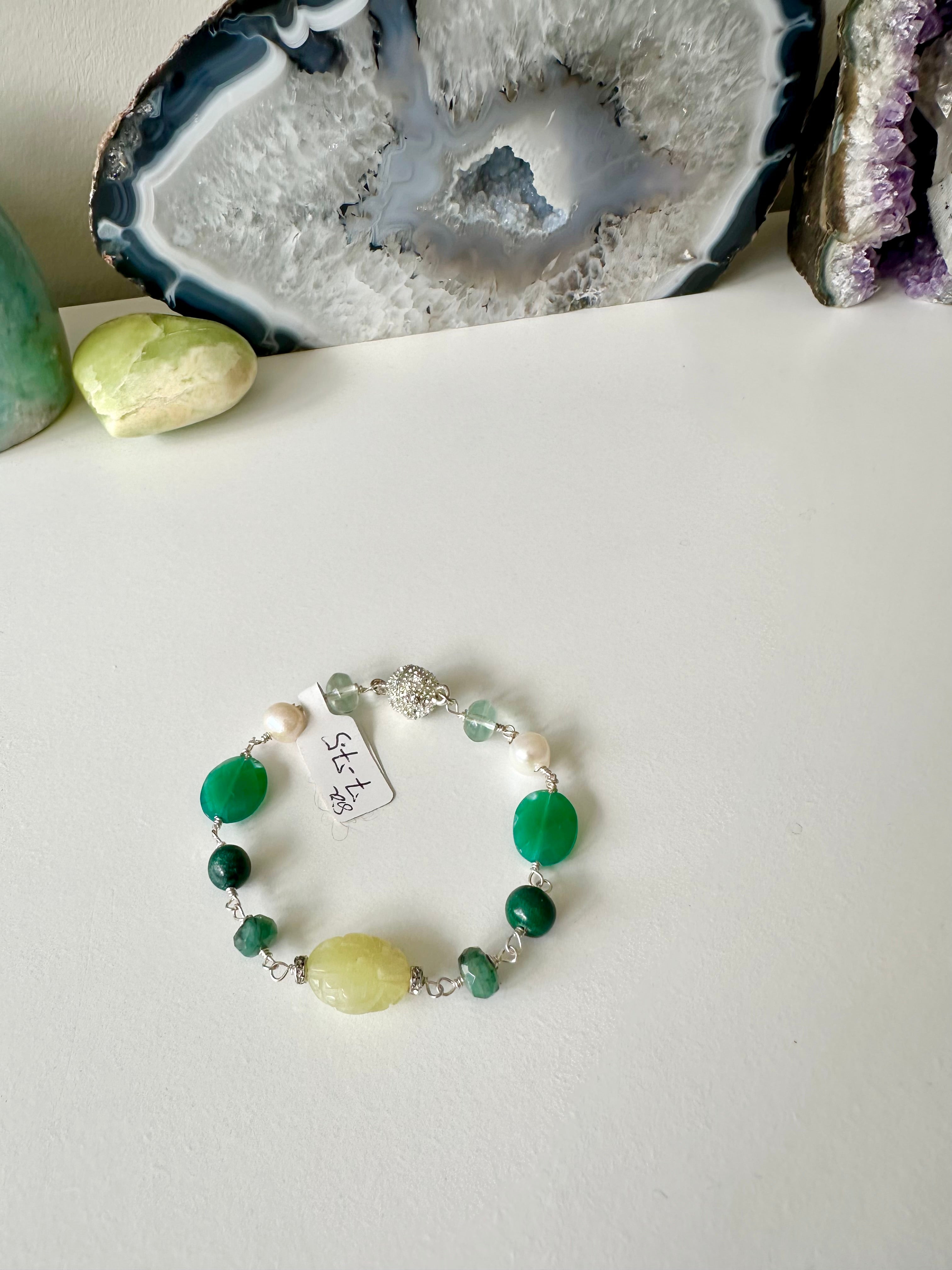 Wire-Wrapped Gemstone Bracelet Collection
