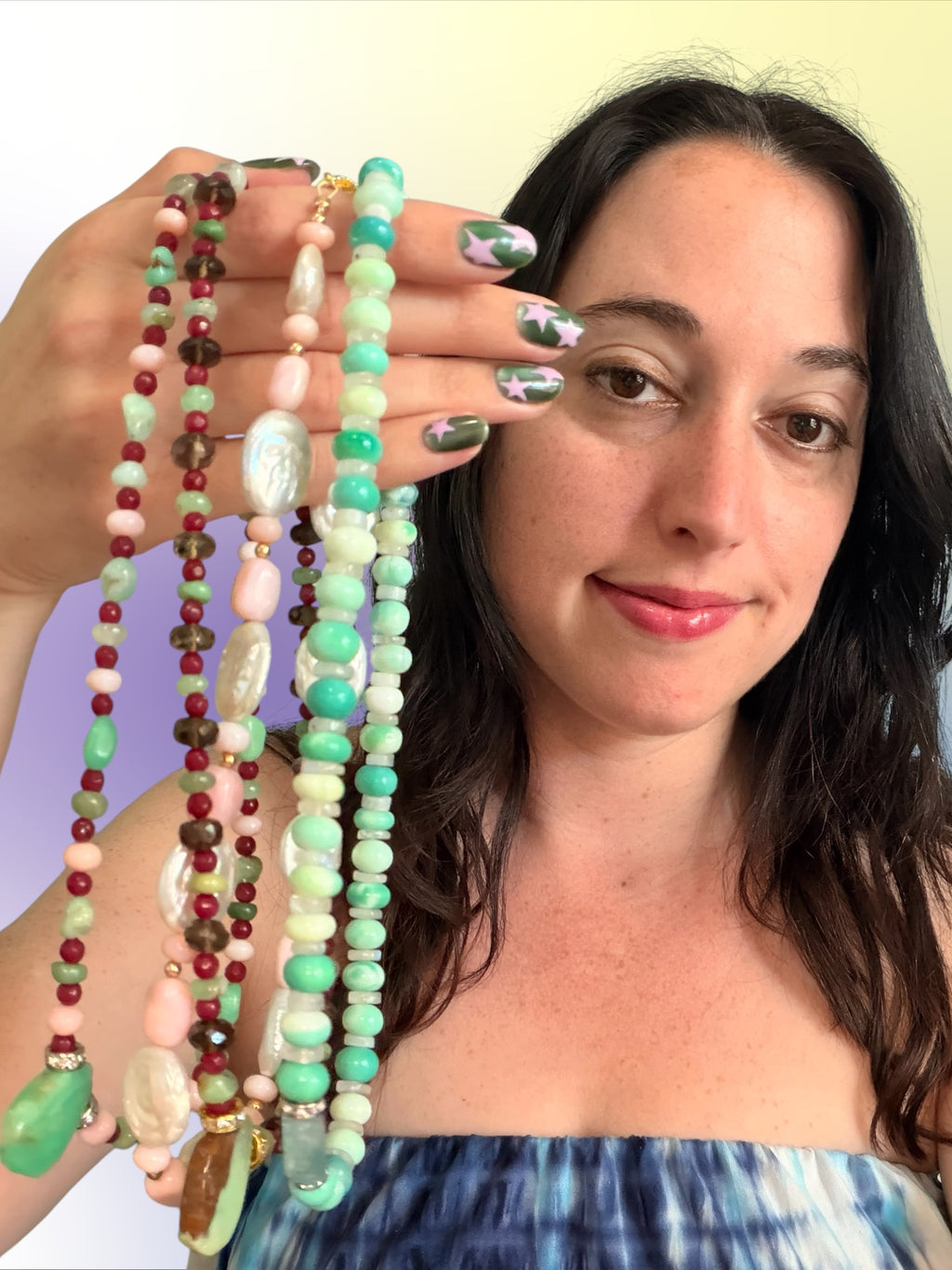 Salt & Silk — Limited Edition Freshwater Pearl, 14k Gold-Filled Beads & Pink Opal Necklace