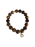 Run Wild — Handcrafted Tiger’s Eye Horseshoe Bracelet
