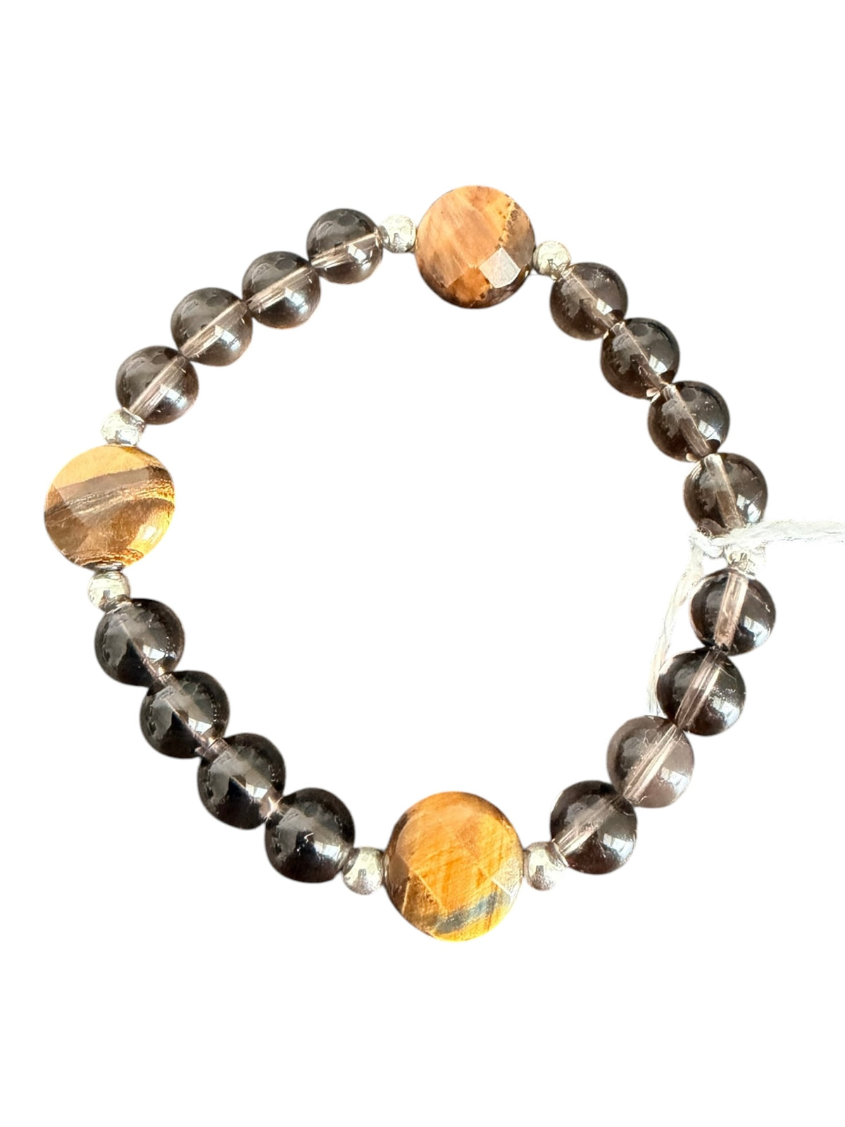 Smoke Show — Handcrafted Smoky Quartz & Tiger’s Eye Bracelet