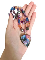 Spellbound Gemstone Necklace - Labradorite, Tahitian Black Pearl, Kyanite, Sunstone, Amethyst and Lepidolite | Transformation, Trust, Alignment, Joy, Peace and Serenity