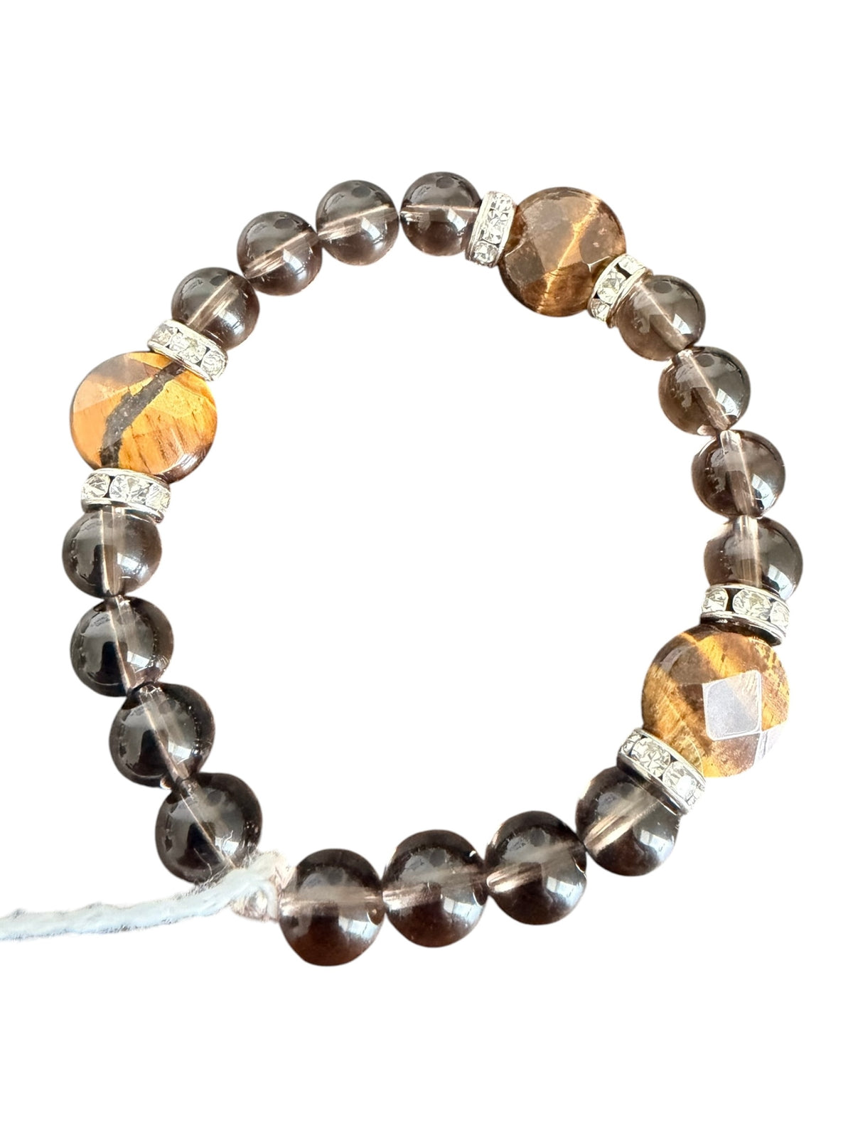 Smoke Show — Handcrafted Smoky Quartz & Tiger’s Eye Bracelet