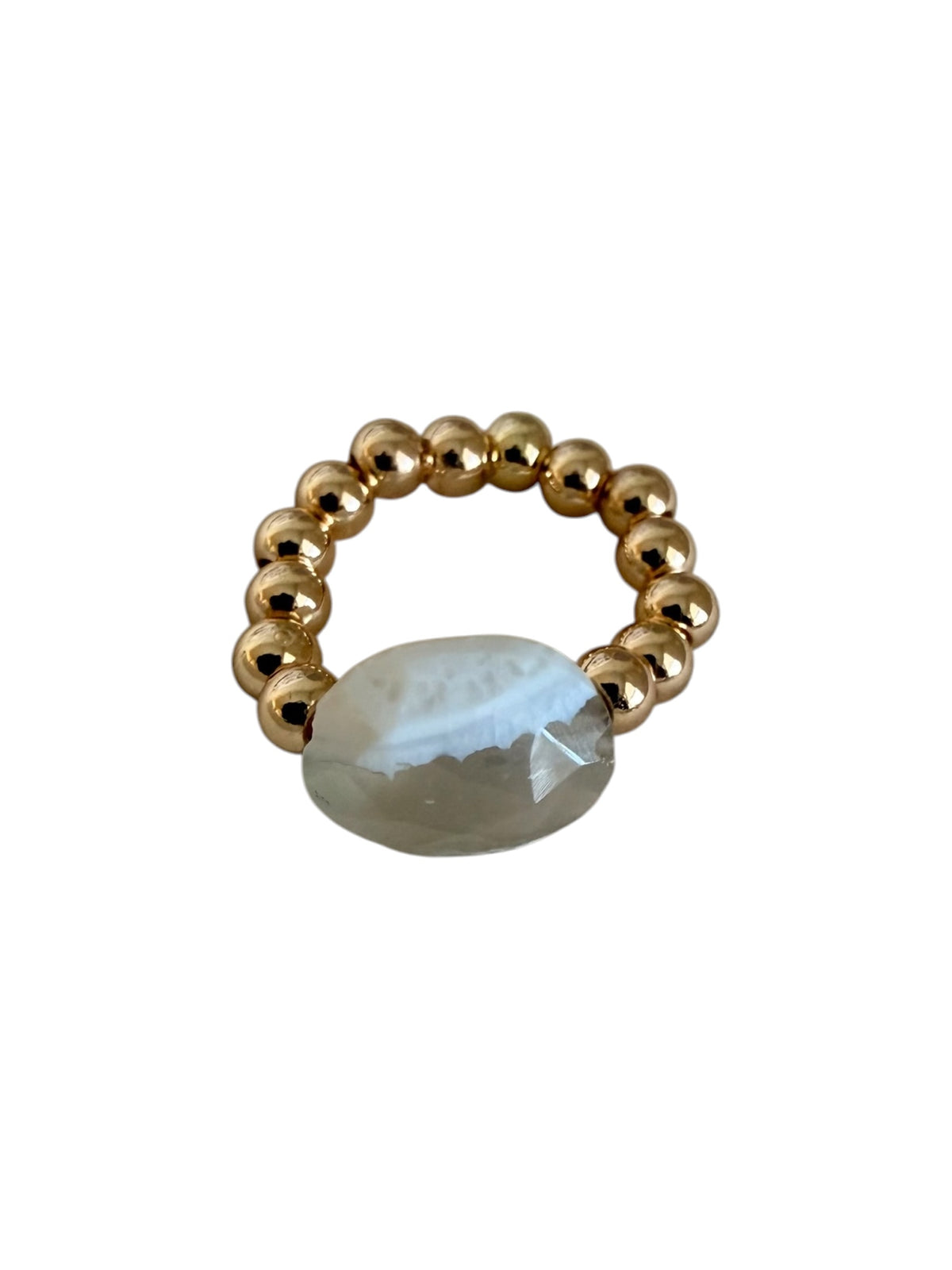 The Riot Ring — Handcrafted Gemstone Beaded Ring