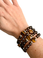 Smoke Show — Handcrafted Smoky Quartz & Tiger’s Eye Bracelet