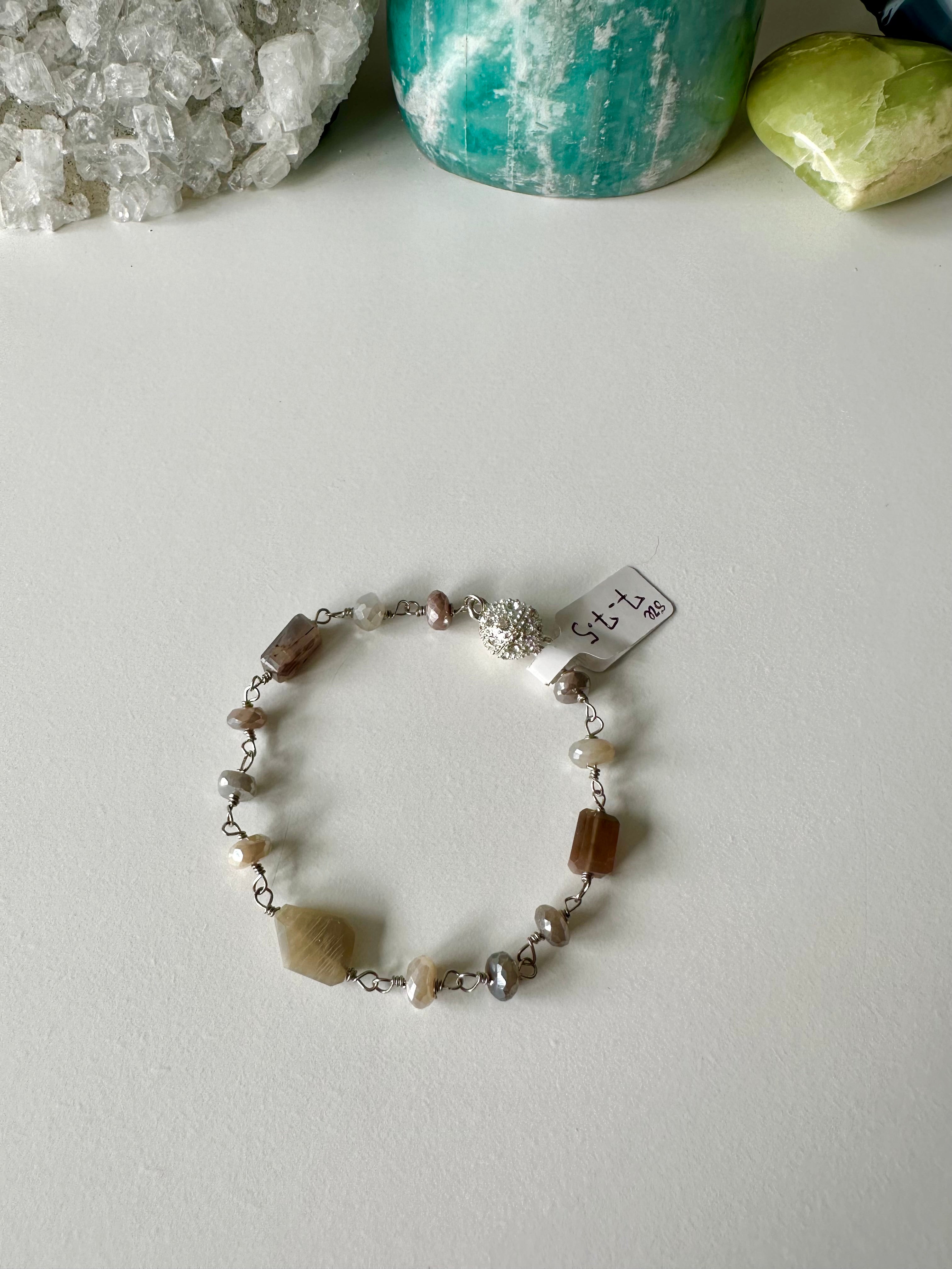 Wire-Wrapped Gemstone Bracelet Collection