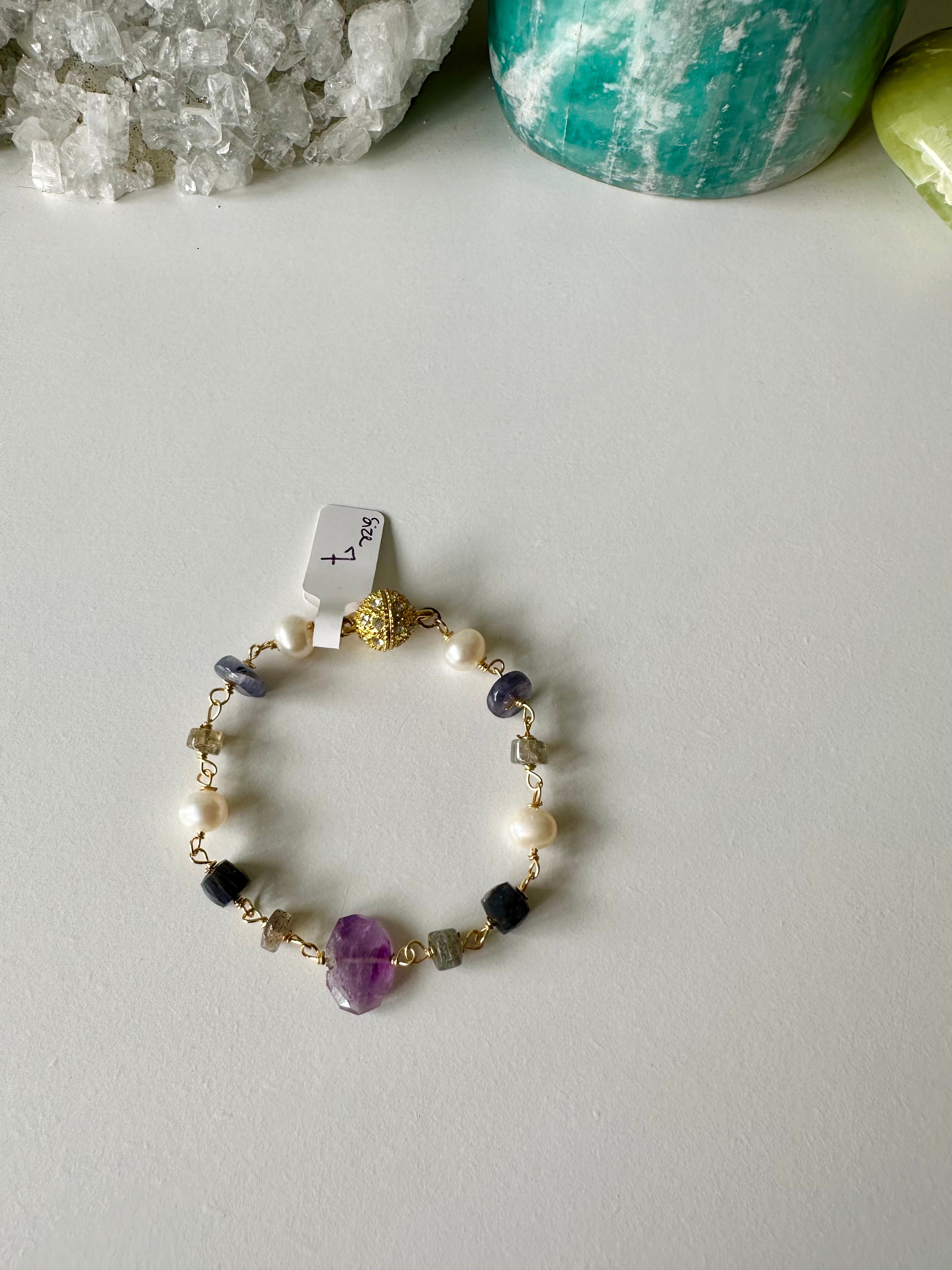 Wire-Wrapped Gemstone Bracelet Collection