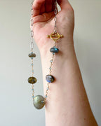 Madison — Labradorite and Blue Topaz Necklace