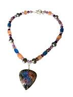 Spellbound Gemstone Necklace - Labradorite, Tahitian Black Pearl, Kyanite, Sunstone, Amethyst and Lepidolite | Transformation, Trust, Alignment, Joy, Peace and Serenity