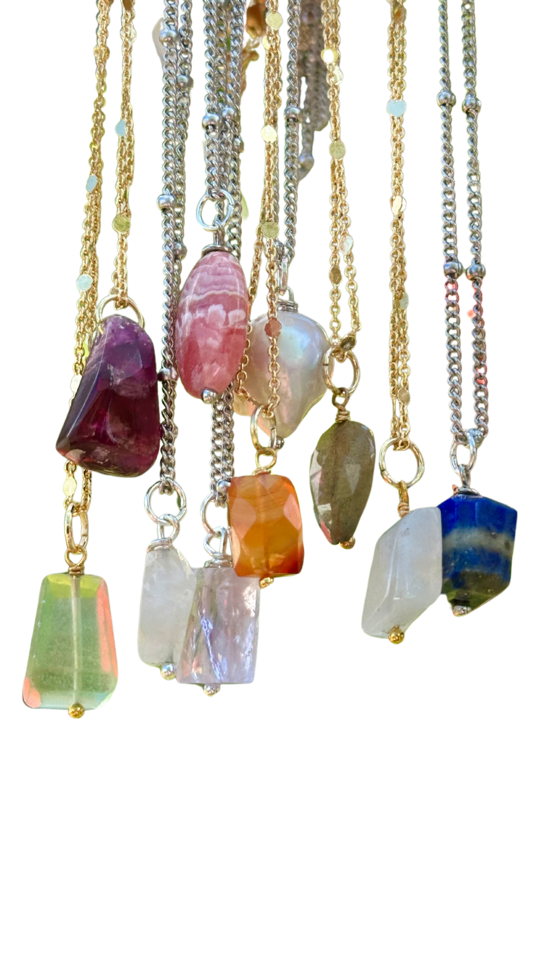 Mystery Gemstone Charm Necklaces