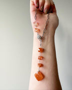 Nora — Handcrafted Sunstone Lariat Necklace