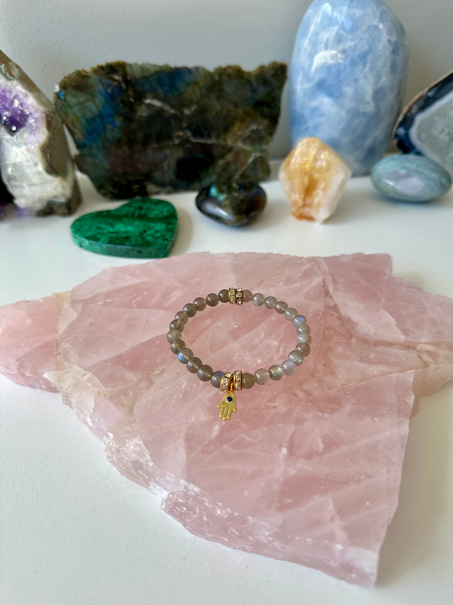 Leah - Labradorite, Moonstone and Sunstone Gemstone Bracelets