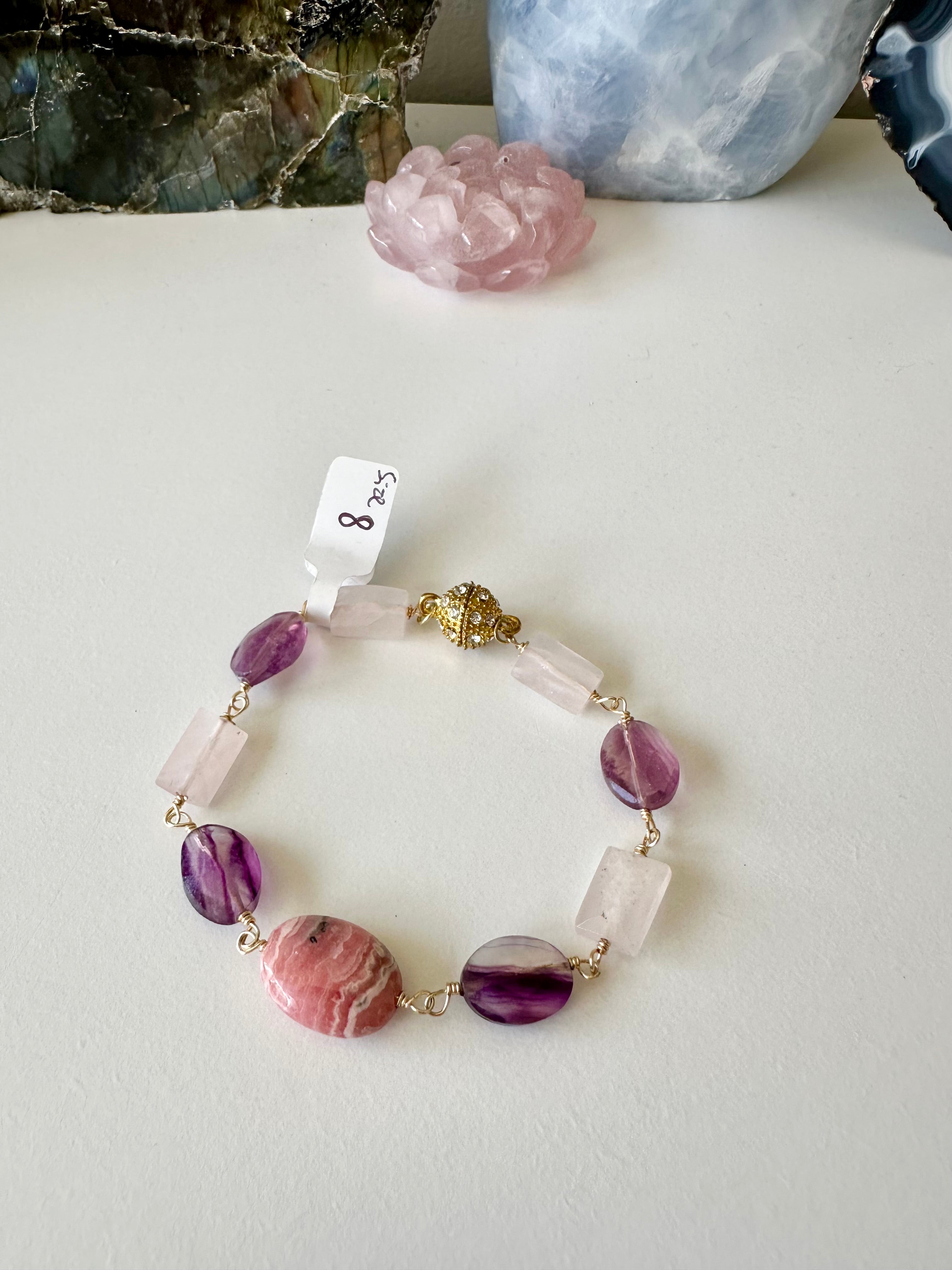 Wire-Wrapped Gemstone Bracelet Collection