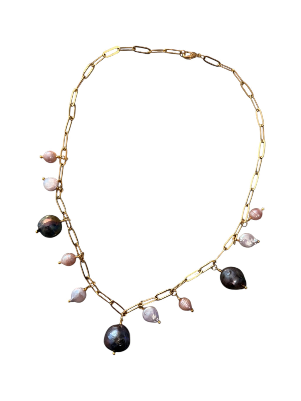 Zara — Handcrafted Tahitian Pearl & Purple Pearl Necklace
