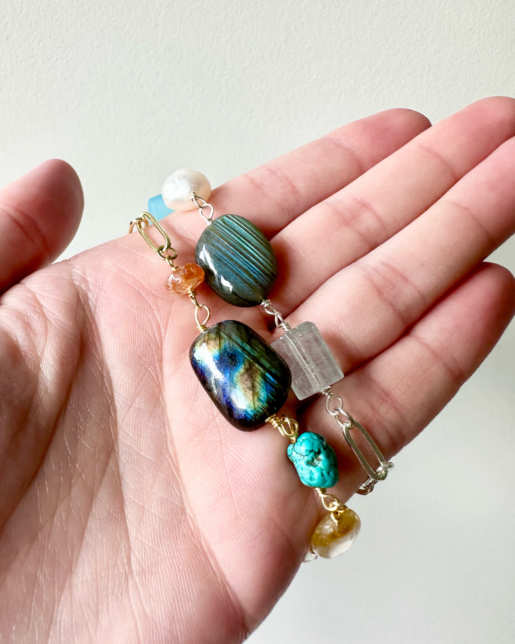 Wire-Wrapped Gemstone Bracelet Collection