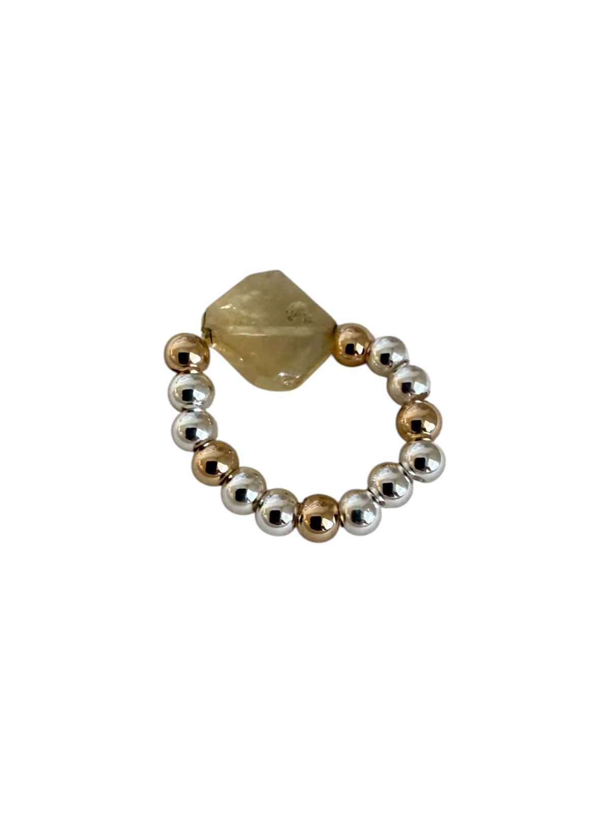 The Riot Ring — Handcrafted Gemstone Beaded Ring