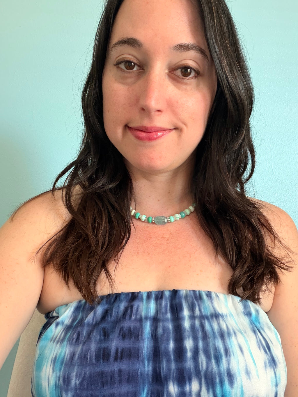 Cowabunga — Limited Edition Aquamarine, Moonstone & Green Opal Necklace