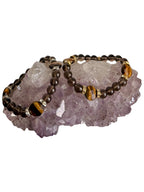 Smoke Show — Handcrafted Smoky Quartz & Tiger’s Eye Bracelet