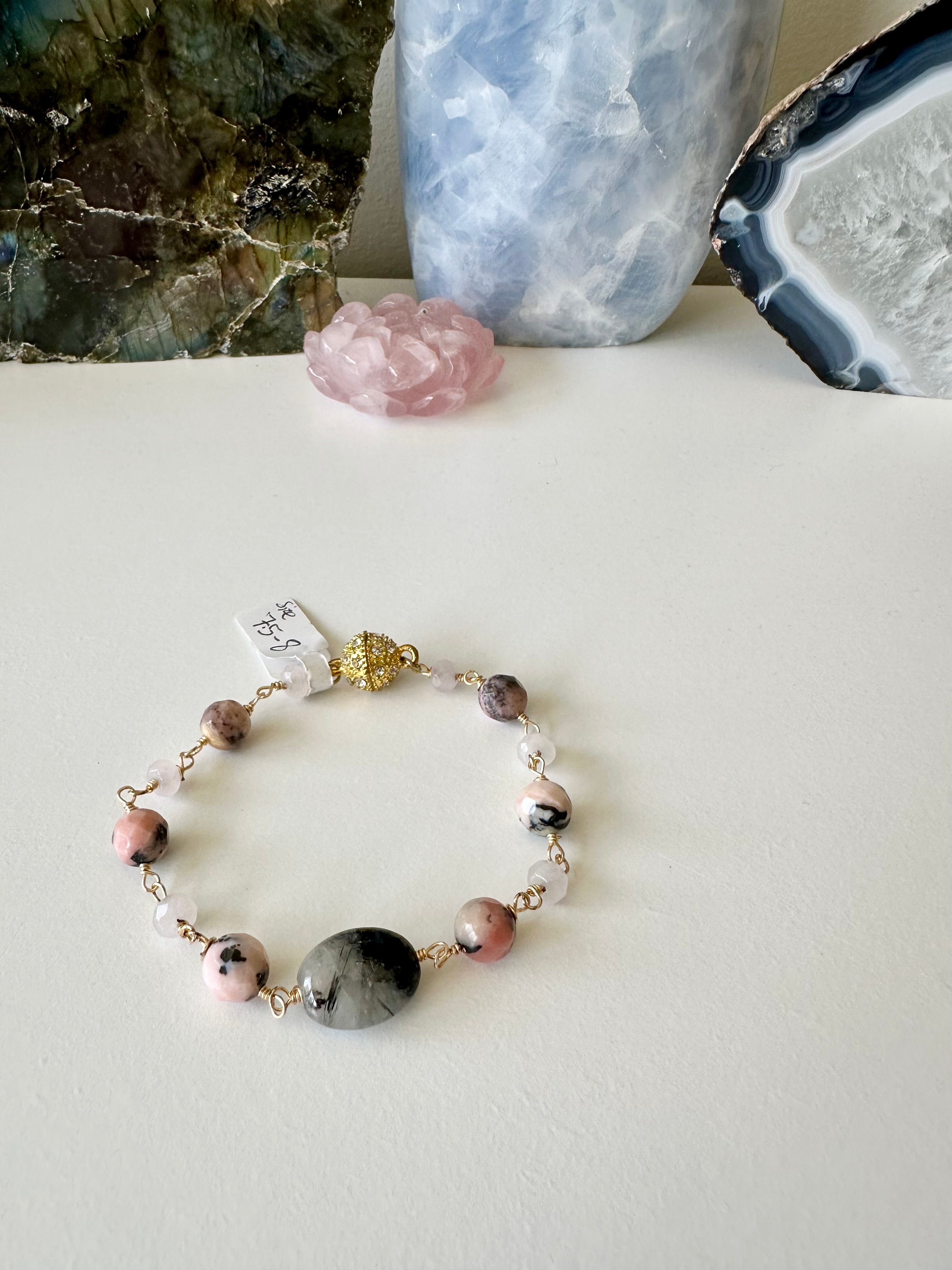 Wire-Wrapped Gemstone Bracelet Collection