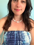 Salt & Silk — Limited Edition Freshwater Pearl, 14k Gold-Filled Beads & Pink Opal Necklace
