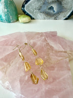 Chloe Gemstone Earrings - Citrine | Handmade Jewelry
