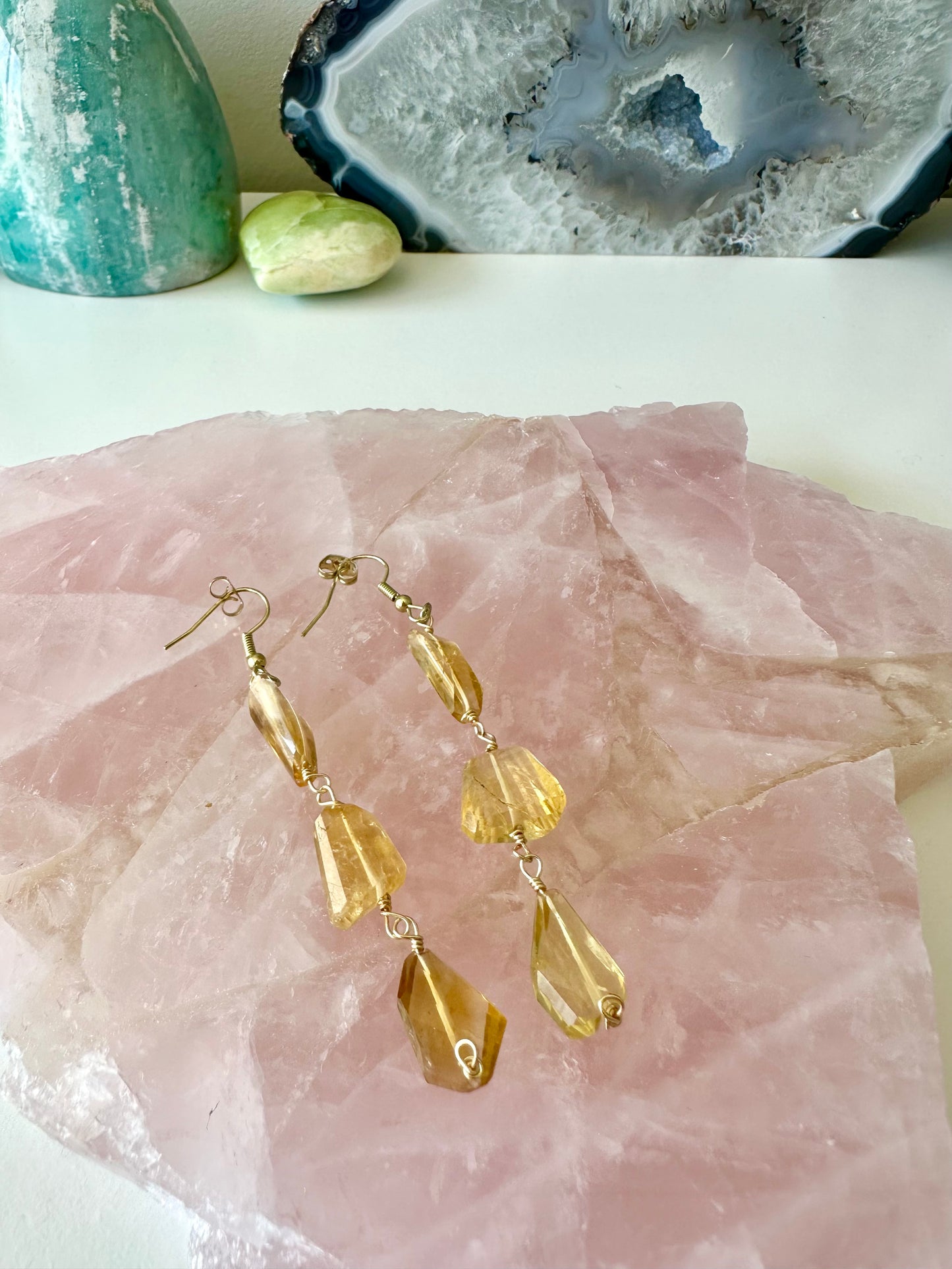 Chloe - Citrine Gemstone Earrings