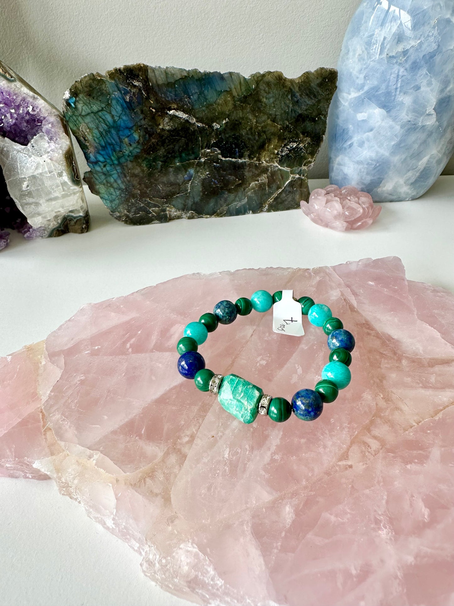 Loggerhead - Amazonite, Apatite, Green Onyx, Malachite and Chrysocolla Gemstone Bracelets