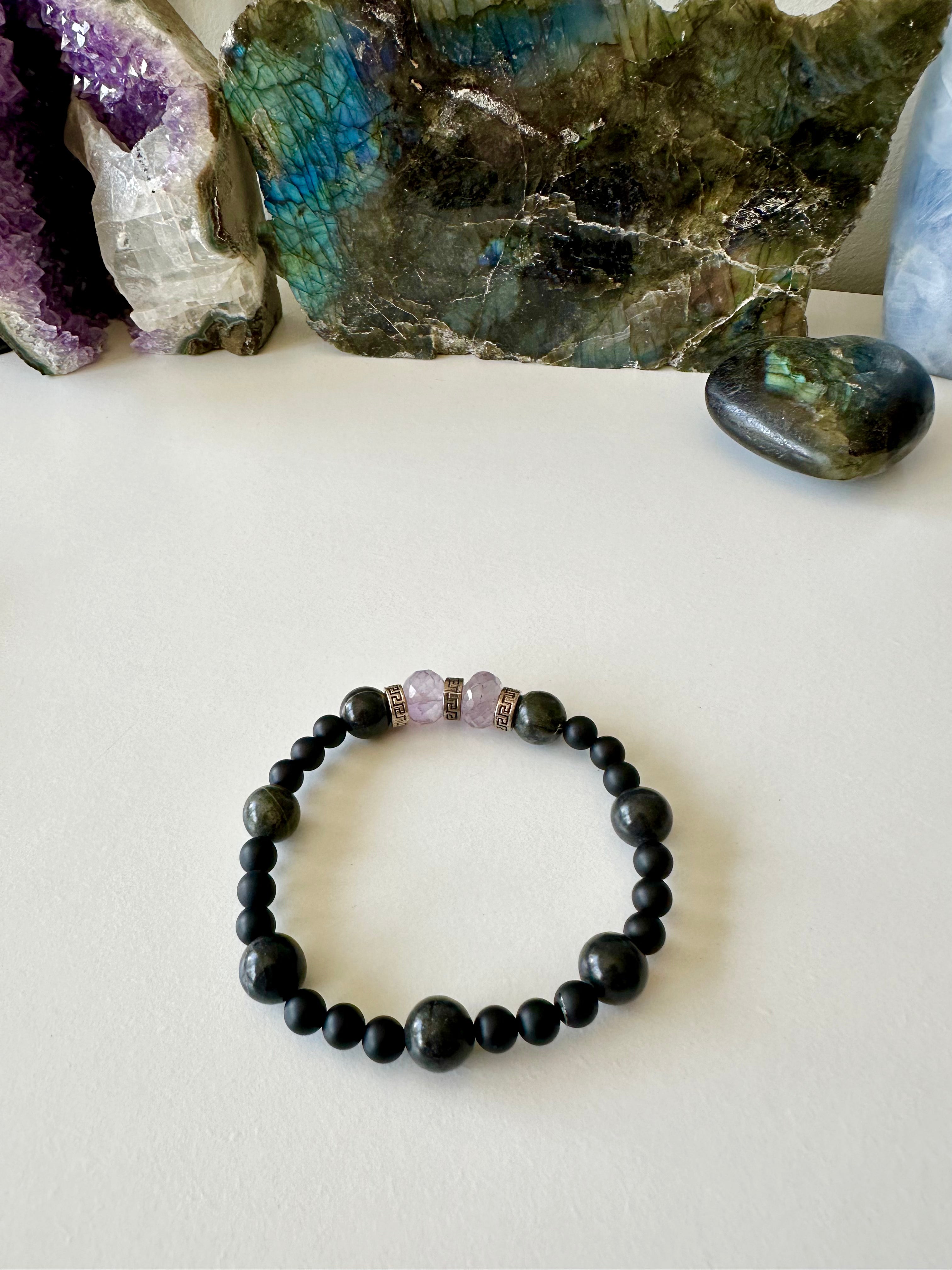 Collection de bracelets en pierres précieuses pour hommes