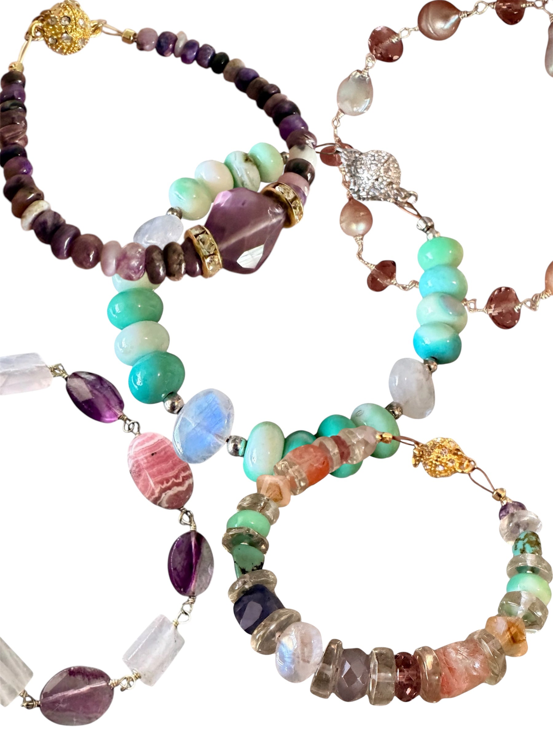 The Allure Collection — Handcrafted Magnetic Gemstone Bracelet