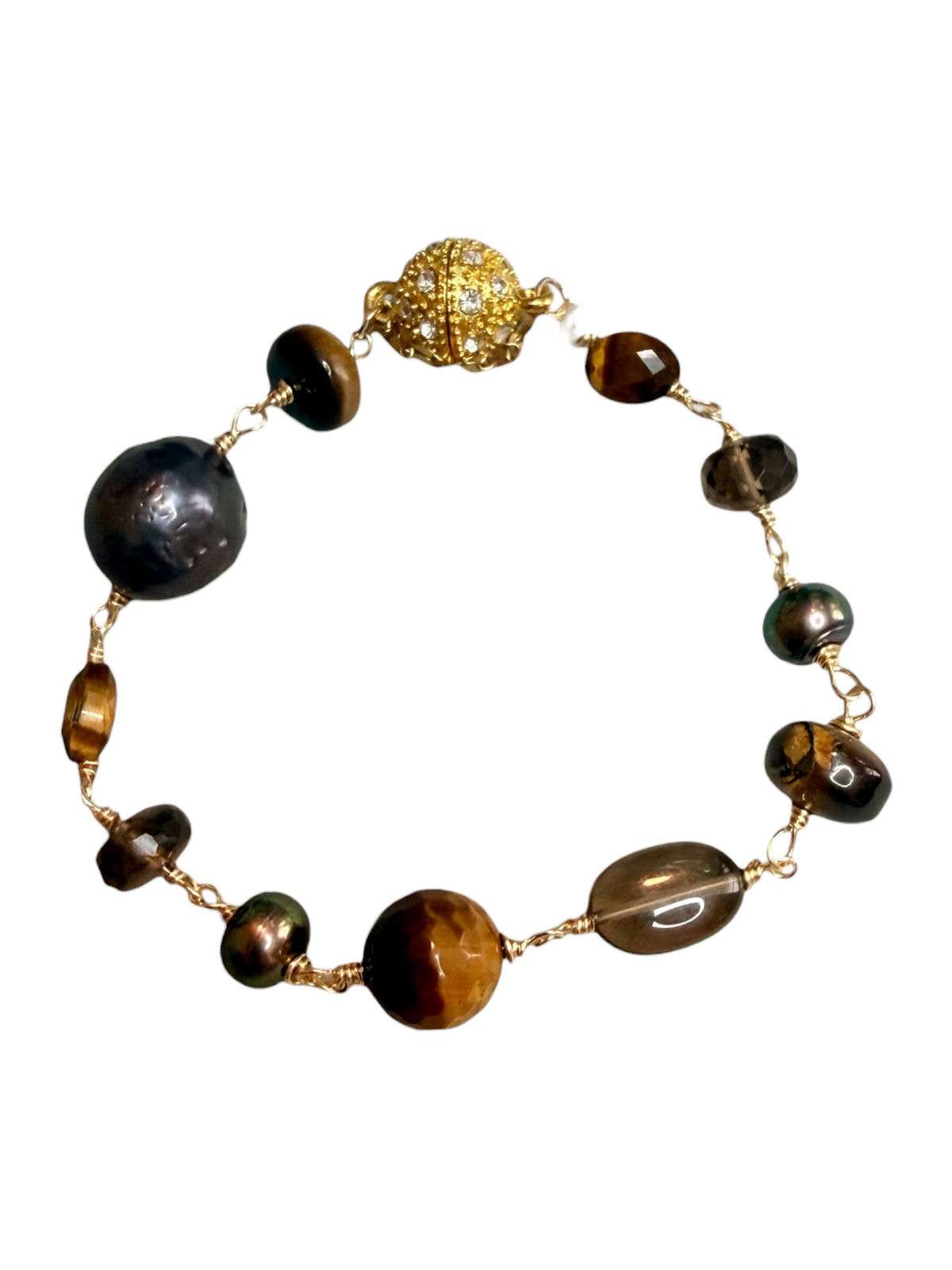 The Allure Collection — Handcrafted Magnetic Gemstone Bracelet