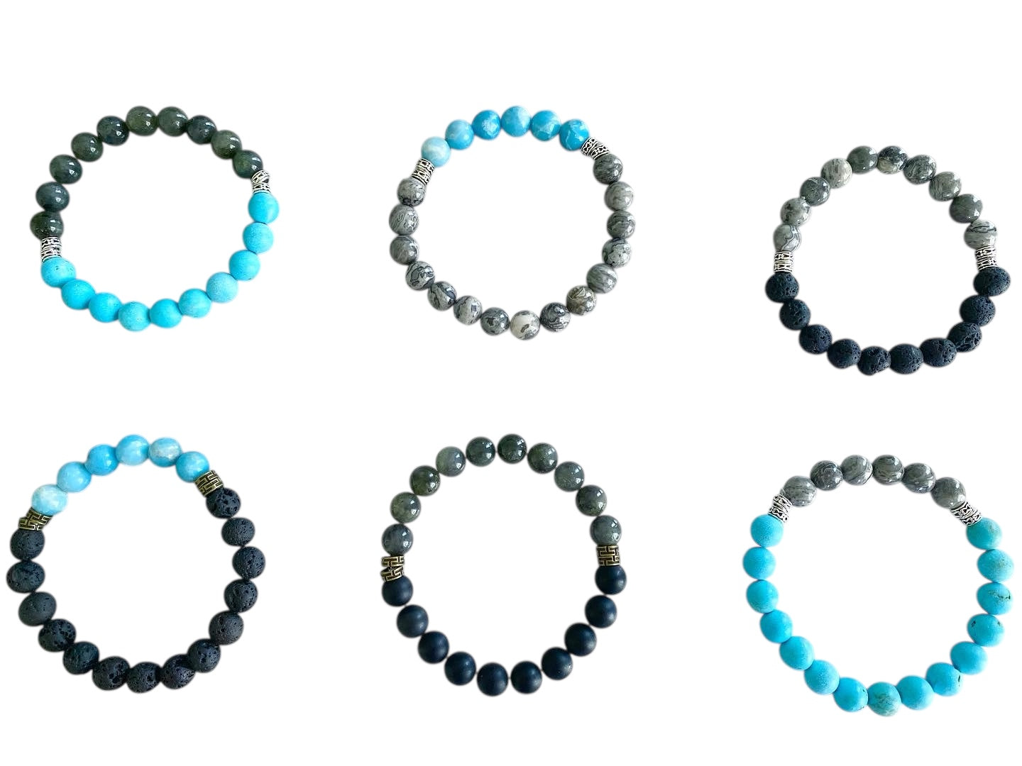 Men's Gemstone Bracelet Collection