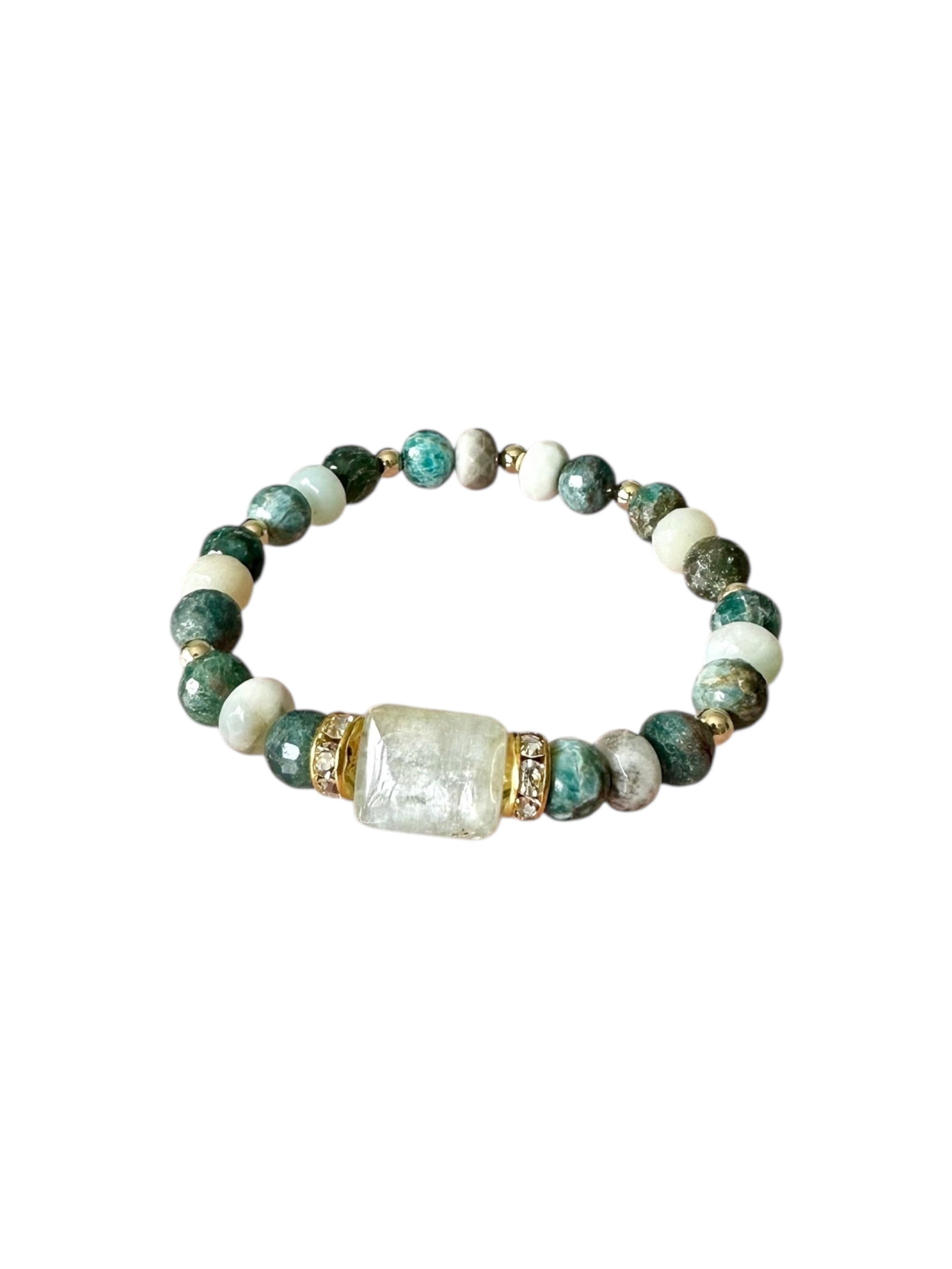 Flagler - Amazonite, Apatite and Kyanite Gemstone Bracelet