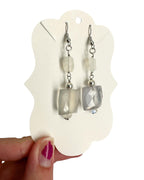 Claire - Chalcedony and Moonstone Gemstone Earrings
