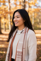 Maple Gemstone Necklace - Chocolate Pearl, Freshwater Pearl and Purple Pearl | Grounding, Wisdom and Love