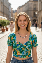 Livia — Handcrafted Kyanite, Fluorite, Tahitian Black Pearl and Freshwater Pearl Necklace