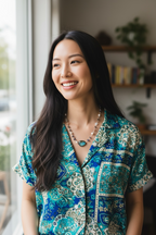 Wave — Handcrafted Six-Stone Statement Necklace
