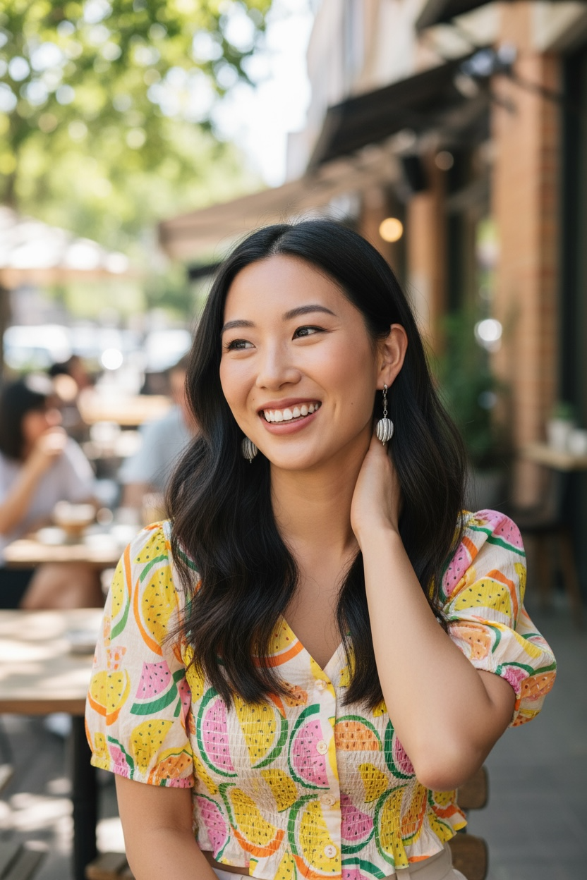 Maxine Gemstone Earrings - Owyhee Blue Opal, and Smoky Quartz | Handmade Jewelry