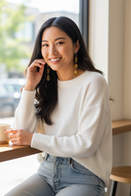 Chloe Gemstone Earrings - Citrine | Handmade Jewelry