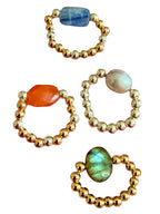 The Riot Ring — Handcrafted Gemstone Beaded Ring