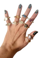 The Riot Ring — Handcrafted Gemstone Beaded Ring