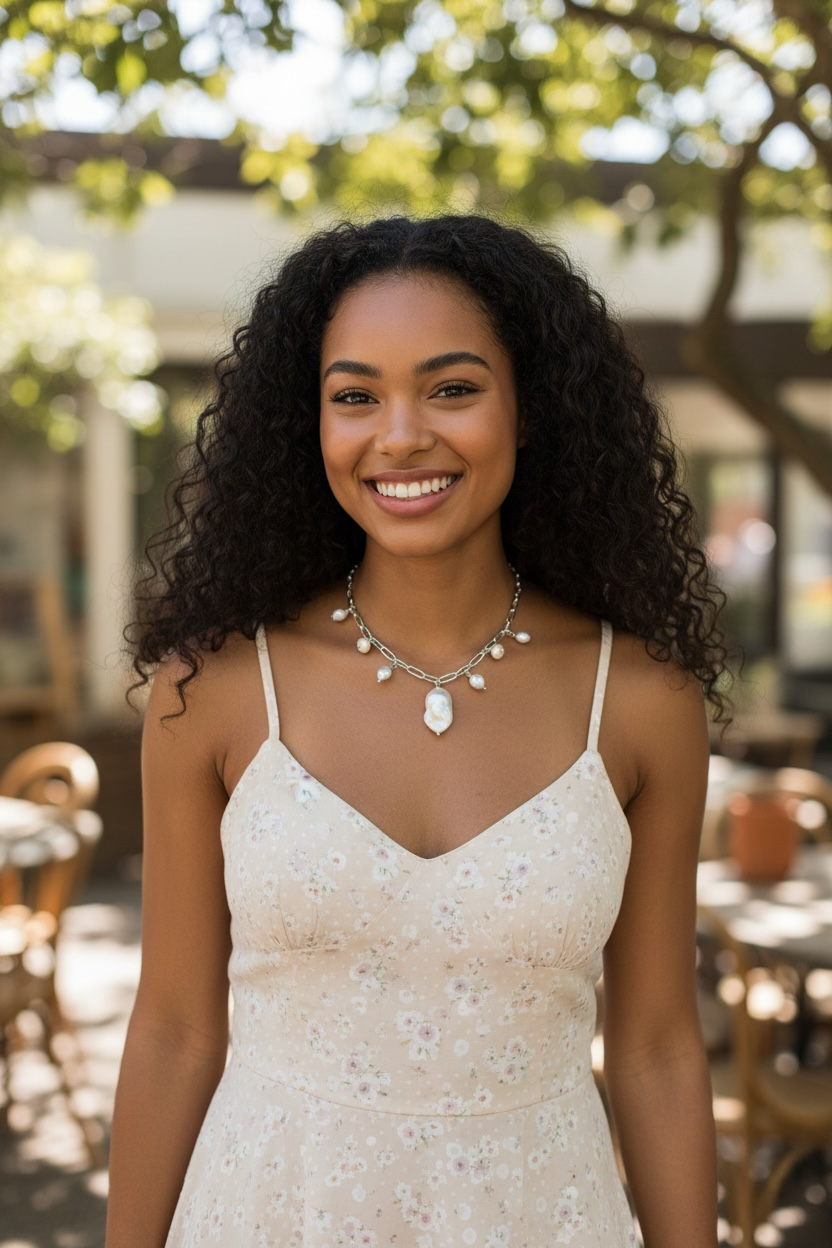 Periwinkle Gemstone Necklace - Baroque Pearl, Freshwater Pearl and Freshwater Purple Pearl Necklace | Wisdom and Love